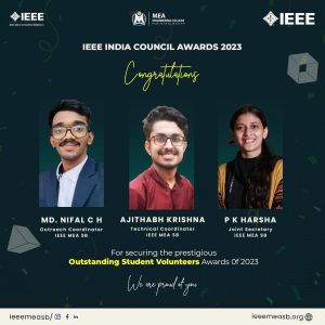IEEE MEA SB bagged 3 out of 10 Indian Council Awards.